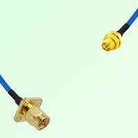 Semi-Flexible Jumper SMP Bulkhead Male to SMA Male 4 Hole 12.7x12.7mm Semi-Flexible Jumper SMP Bulkhead Male to SMA Male 4 Hole 12.7x12.7mm