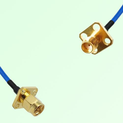 Semi-Flexible Jumper SSMA Female 4 Hole 12.7mm to SMA Male 4 Hole 12.7mm Semi-Flexible Jumper SSMA Female 4 Hole 12.7mm to SMA Male 4 Hole 12.7mm
