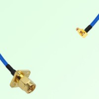 Semi-Flexible Jumper SSMC Male Right Angle to SMA Male 4 Hole 12.7x12.7mm Semi-Flexible Jumper SSMC Male Right Angle to SMA Male 4 Hole 12.7x12.7mm