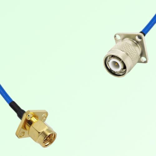 Semi-Flexible Jumper TNC Male 4 Hole 17.5x17.5mm to SMA Male 4 Hole 12.7x12.7mm Semi-Flexible Jumper TNC Male 4 Hole 17.5x17.5mm to SMA Male 4 Hole 12.7x12.7mm