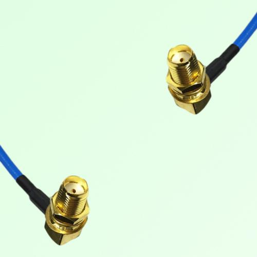 Semi-Flexible SMA Bulkhead Female Right Angle to SMA Bulkhead Female Right Angle Semi-Flexible SMA Bulkhead Female Right Angle to SMA Bulkhead Female Right Angle