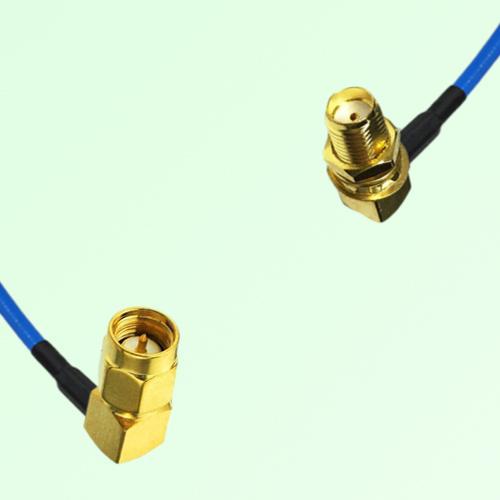 Semi-Flexible Jumper SMA Bulkhead Female Right Angle to SMA Male Right Angle Semi-Flexible Jumper SMA Bulkhead Female Right Angle to SMA Male Right Angle