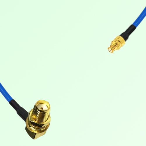 Semi-Flexible Jumper SMP Female to SMA Bulkhead Female Right Angle Semi-Flexible Jumper SMP Female to SMA Bulkhead Female Right Angle