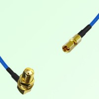 Semi-Flexible Jumper SSMC Female to SMA Bulkhead Female Right Angle Semi-Flexible Jumper SSMC Female to SMA Bulkhead Female Right Angle