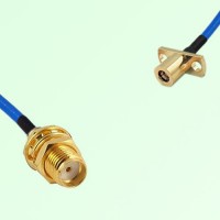 Semi-Flexible Jumper SMB Female 2 Hole Flange Mount to SMA Bulkhead Female Semi-Flexible Jumper SMB Female 2 Hole Flange Mount to SMA Bulkhead Female