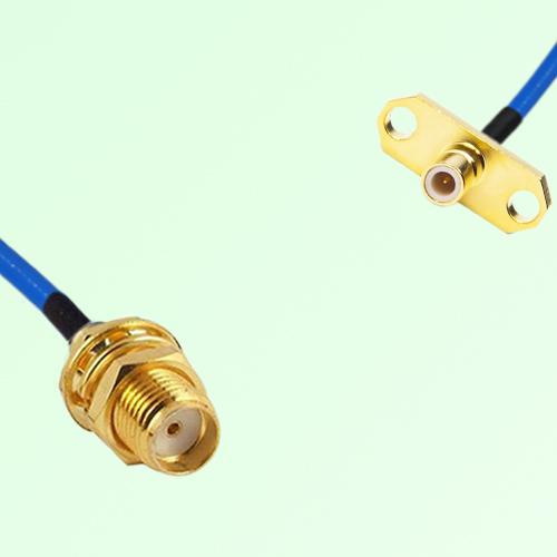 Semi-Flexible Jumper SMB Male 2 Hole Flange Mount to SMA Bulkhead Female Semi-Flexible Jumper SMB Male 2 Hole Flange Mount to SMA Bulkhead Female