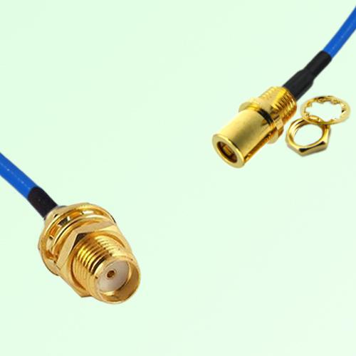 Semi-Flexible Jumper SMB Front Mount Bulkhead Female to SMA Bulkhead Female Semi-Flexible Jumper SMB Front Mount Bulkhead Female to SMA Bulkhead Female
