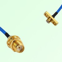 Semi-Flexible Jumper SMP Female 2 Hole Flange Mount to SMA Bulkhead Female Semi-Flexible Jumper SMP Female 2 Hole Flange Mount to SMA Bulkhead Female
