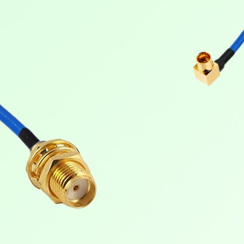 Semi-Flexible Jumper SMP Male Right Angle to SMA Bulkhead Female Semi-Flexible Jumper SMP Male Right Angle to SMA Bulkhead Female
