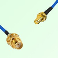 Semi-Flexible Jumper SSMA Bulkhead Female to SMA Bulkhead Female