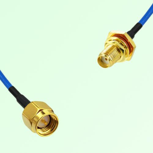 Semi-Flexible Jumper SMA Bulkhead Female with O-Ring to SMA Male Semi-Flexible Jumper SMA Bulkhead Female with O-Ring to SMA Male