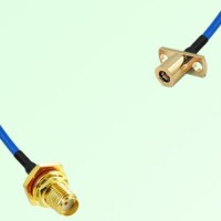 Semi-Flexible Jumper SMB Female 2 Hole to SMA Bulkhead Female with O-Ring Semi-Flexible Jumper SMB Female 2 Hole to SMA Bulkhead Female with O-Ring