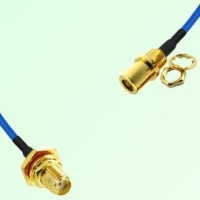 Semi-Flexible SMB Front Mount Bulkhead Female to SMA Bulkhead Female with O-Ring Semi-Flexible SMB Front Mount Bulkhead Female to SMA Bulkhead Female with O-Ring
