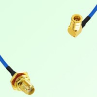 Semi-Flexible Jumper SMB Female Right Angle to SMA Bulkhead Female with O-Ring Semi-Flexible Jumper SMB Female Right Angle to SMA Bulkhead Female with O-Ring