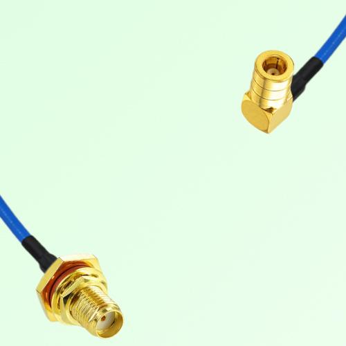 Semi-Flexible Jumper SMB Female Right Angle to SMA Bulkhead Female with O-Ring Semi-Flexible Jumper SMB Female Right Angle to SMA Bulkhead Female with O-Ring