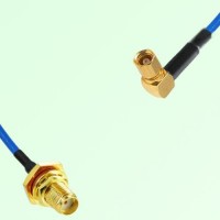 Semi-Flexible Jumper SMC Female Right Angle to SMA Bulkhead Female with O-Ring Semi-Flexible Jumper SMC Female Right Angle to SMA Bulkhead Female with O-Ring
