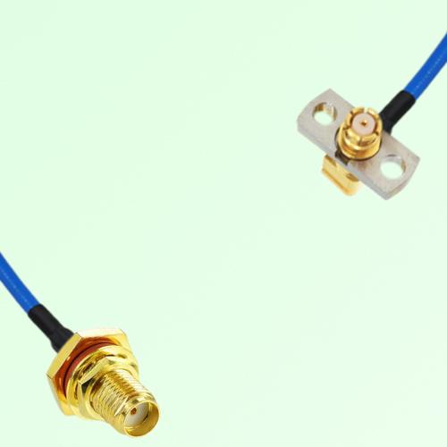 Semi-Flexible SMP Female Right Angle 2 Hole to SMA Bulkhead Female with O-Ring Semi-Flexible SMP Female Right Angle 2 Hole to SMA Bulkhead Female with O-Ring