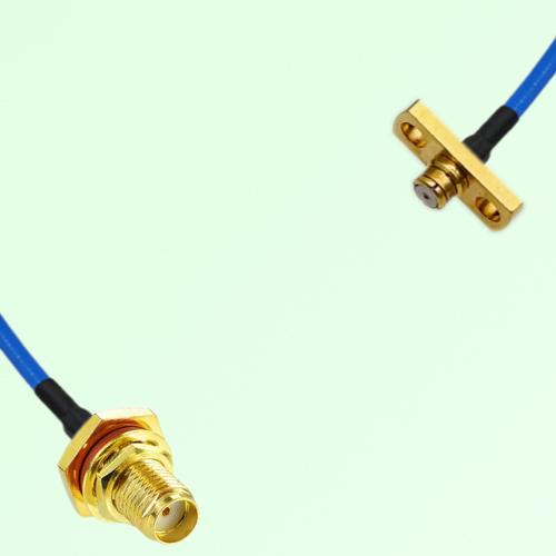 Semi-Flexible Jumper SMP Female 2 Hole to SMA Bulkhead Female with O-Ring Semi-Flexible Jumper SMP Female 2 Hole to SMA Bulkhead Female with O-Ring