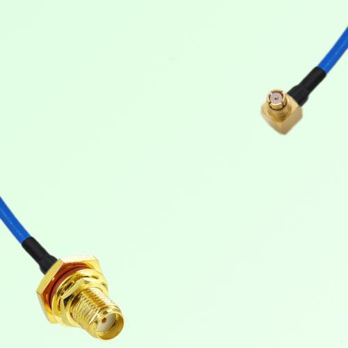 Semi-Flexible Jumper SMP Female Right Angle to SMA Bulkhead Female with O-Ring Semi-Flexible Jumper SMP Female Right Angle to SMA Bulkhead Female with O-Ring