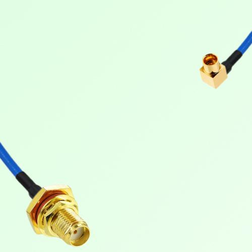 Semi-Flexible Jumper SMP Male Right Angle to SMA Bulkhead Female with O-Ring