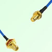 Semi-Flexible Jumper SSMA Bulkhead Female to SMA Bulkhead Female with O-Ring