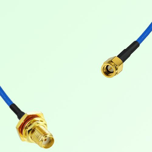 Semi-Flexible Jumper SSMA Male to SMA Bulkhead Female with O-Ring Semi-Flexible Jumper SSMA Male to SMA Bulkhead Female with O-Ring