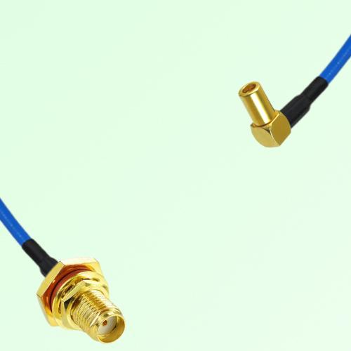 Semi-Flexible Jumper SSMB Female Right Angle to SMA Bulkhead Female with O-Ring Semi-Flexible Jumper SSMB Female Right Angle to SMA Bulkhead Female with O-Ring