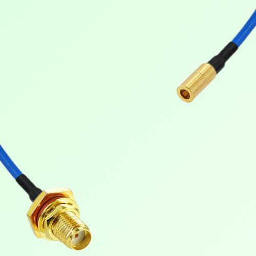 Semi-Flexible Jumper SSMB Female to SMA Bulkhead Female with O-Ring