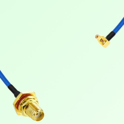 Semi-Flexible Jumper SSMC Male Right Angle to SMA Bulkhead Female with O-Ring Semi-Flexible Jumper SSMC Male Right Angle to SMA Bulkhead Female with O-Ring