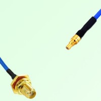 Semi-Flexible Jumper SSMC Male to SMA Bulkhead Female with O-Ring
