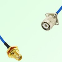 Semi-Flexible Jumper TNC Male 4 Hole 17.5mm to SMA Bulkhead Female with O-Ring Semi-Flexible Jumper TNC Male 4 Hole 17.5mm to SMA Bulkhead Female with O-Ring