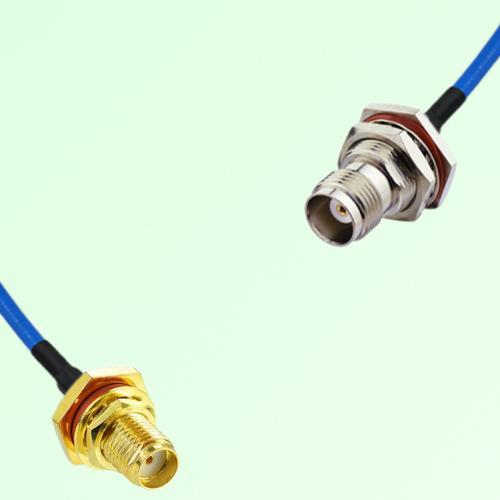 Semi-Flexible TNC Bulkhead Female with O-Ring to SMA Bulkhead Female with O-Ring Semi-Flexible TNC Bulkhead Female with O-Ring to SMA Bulkhead Female with O-Ring
