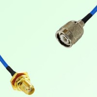Semi-Flexible Jumper TNC Male to SMA Bulkhead Female with O-Ring