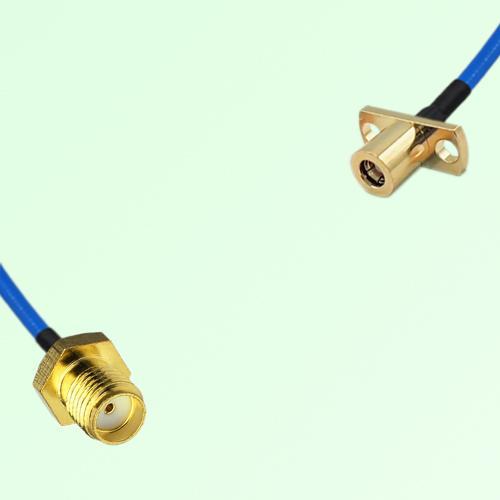 Semi-Flexible Jumper SMB Female 2 Hole Flange Mount to SMA Female Semi-Flexible Jumper SMB Female 2 Hole Flange Mount to SMA Female