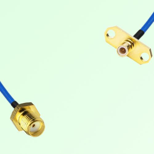 Semi-Flexible Jumper SMB Male 2 Hole Flange Mount to SMA Female Semi-Flexible Jumper SMB Male 2 Hole Flange Mount to SMA Female
