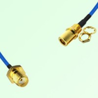 Semi-Flexible Jumper SMB Front Mount Bulkhead Female to SMA Female Semi-Flexible Jumper SMB Front Mount Bulkhead Female to SMA Female
