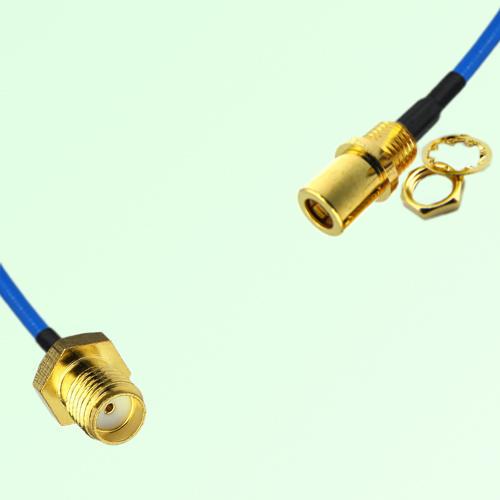 Semi-Flexible Jumper SMB Front Mount Bulkhead Female to SMA Female Semi-Flexible Jumper SMB Front Mount Bulkhead Female to SMA Female