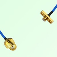 Semi-Flexible Jumper SMP Female 2 Hole Flange Mount to SMA Female Semi-Flexible Jumper SMP Female 2 Hole Flange Mount to SMA Female