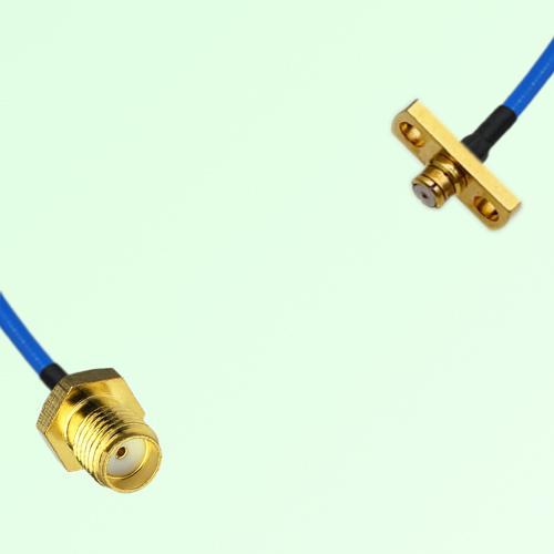 Semi-Flexible Jumper SMP Female 2 Hole Flange Mount to SMA Female Semi-Flexible Jumper SMP Female 2 Hole Flange Mount to SMA Female