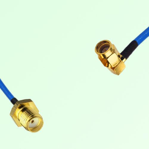 Semi-Flexible Jumper SSMA Male Right Angle to SMA Female