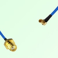 Semi-Flexible Jumper SSMC Female Right Angle to SMA Female