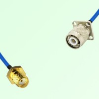 Semi-Flexible Jumper TNC Male 4 Hole Flange Mount 17.5x17.5mm to SMA Female Semi-Flexible Jumper TNC Male 4 Hole Flange Mount 17.5x17.5mm to SMA Female