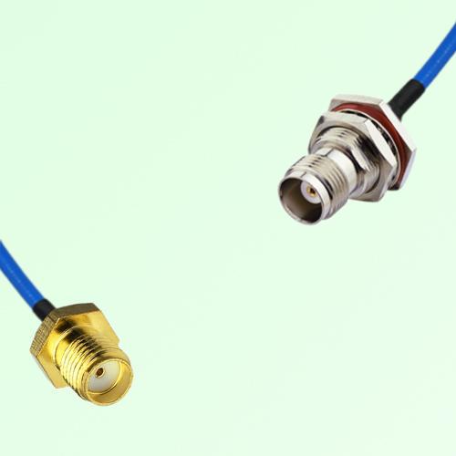 Semi-Flexible Jumper TNC Bulkhead Female with O-Ring to SMA Female Semi-Flexible Jumper TNC Bulkhead Female with O-Ring to SMA Female