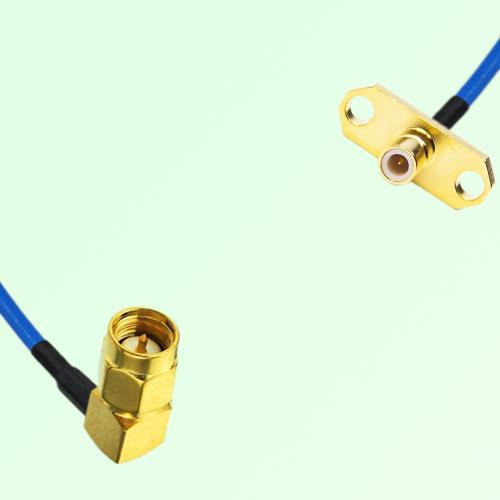 Semi-Flexible Jumper SMB Male 2 Hole Flange Mount to SMA Male Right Angle Semi-Flexible Jumper SMB Male 2 Hole Flange Mount to SMA Male Right Angle