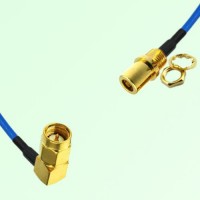 Semi-Flexible Jumper SMB Front Mount Bulkhead Female to SMA Male Right Angle Semi-Flexible Jumper SMB Front Mount Bulkhead Female to SMA Male Right Angle