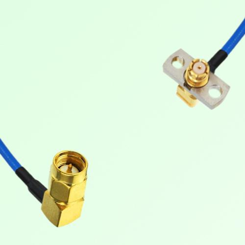 Semi-Flexible Jumper SMP Female Right Angle 2 Hole to SMA Male Right Angle Semi-Flexible Jumper SMP Female Right Angle 2 Hole to SMA Male Right Angle