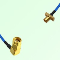 Semi-Flexible Jumper SMP Male 2 Hole Flange Mount to SMA Male Right Angle Semi-Flexible Jumper SMP Male 2 Hole Flange Mount to SMA Male Right Angle