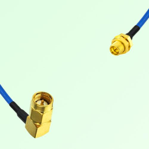 Semi-Flexible Jumper SMP Bulkhead Male to SMA Male Right Angle Semi-Flexible Jumper SMP Bulkhead Male to SMA Male Right Angle