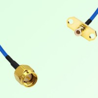 Semi-Flexible Jumper SMB Male 2 Hole Flange Mount to SMA Male Semi-Flexible Jumper SMB Male 2 Hole Flange Mount to SMA Male