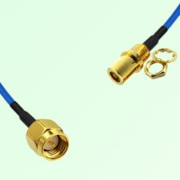 Semi-Flexible Jumper SMB Front Mount Bulkhead Female to SMA Male Semi-Flexible Jumper SMB Front Mount Bulkhead Female to SMA Male